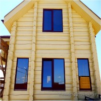 Ламинированные окна в частном доме д. Дракино. Пластиковые окна ПВХ