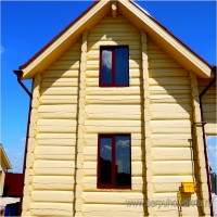 Пластиковые окна ПВХ. Ламинированные окна в частном доме д. Дракино