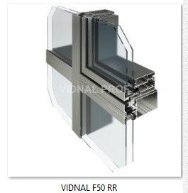 Фасадная ригель-ригельная система VIDNAL F50 RR