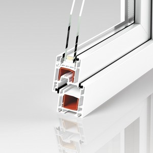 оконный профиль ПВХ для остекления, 3 камеры оконный профиль ПВХ PROPLEX-BASIS для остекления